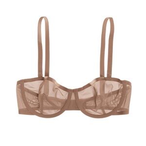 CUUP The Balconette Bra 30G - Taupe Mesh